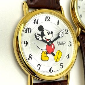 Disney Mens Seiko Mickey Mouse Watch! New! Retired!